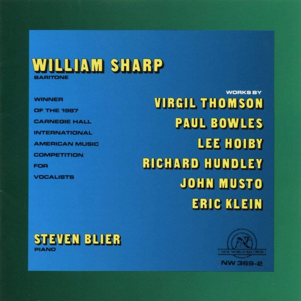 【CD】VIRGIL THOMSON, PAUL BOWLES,LEE HOIBY