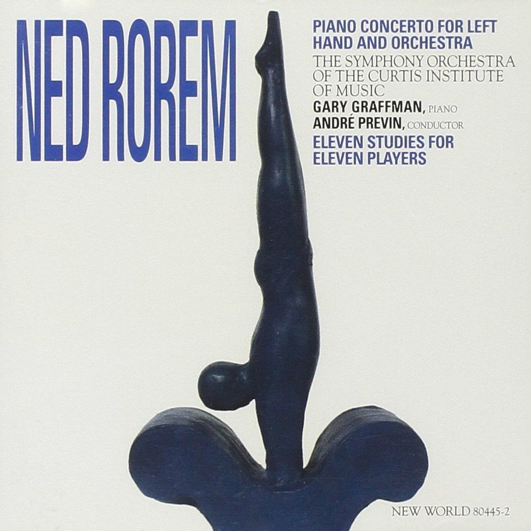 【CD】Ned Rorem: Piano Concerto for the Left Hand; Eleven Studies for Eleven Players