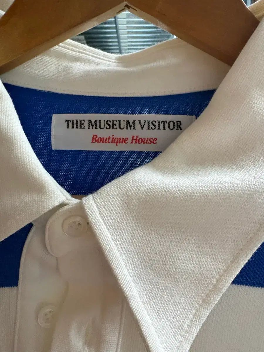 THE MUSEUM VISITOR ストライプ カラ Tシャツ