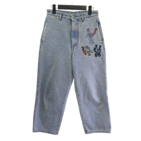 マルニ MARNI PAJDV05MS0 USCU83 デニムパンツ ジーンズ テーパード 刺繍 ブルー 36