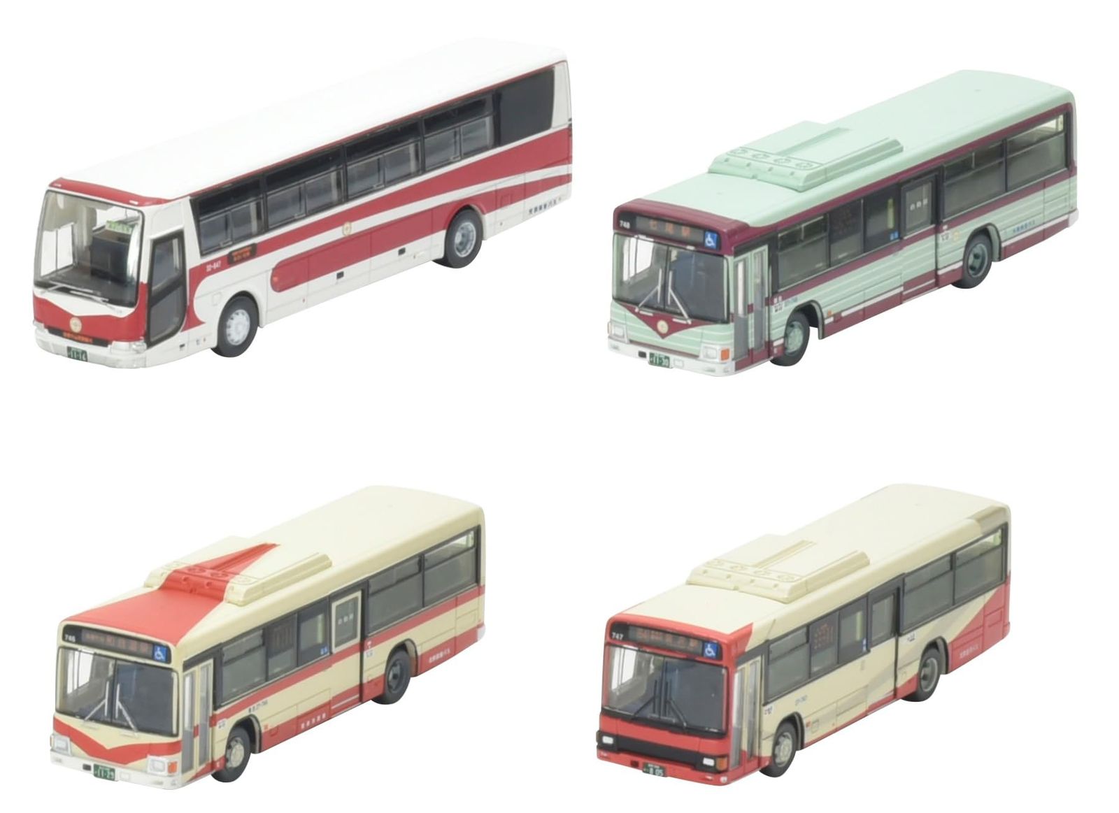 トミーテック(TOMYTEC) ザ・バスコレクション バスコレ 北陸鉄道創立80周年歴代カラー 4台セット ジオラマ用品