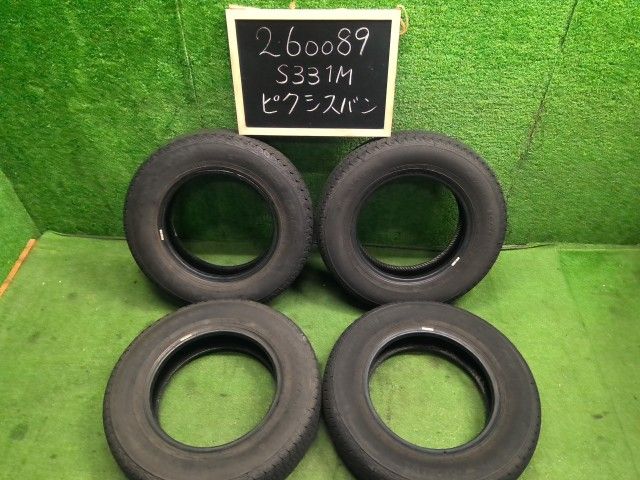 【中古】ノーマルタイヤ 12インチ 25年製 ヨコハマ ＳＵＰＥＲＶＡＮ３５６ 145/80R12 LT　ピクシス EBD-S331M 外し 自社品番260089 W24