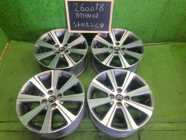 【中古】シトロエン C4 ABA-B7HN02外し 17インチ 純正 ホイール 4本セット 96 737 077 ZV 自社品番260018