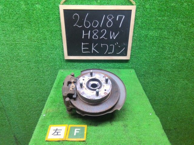 【中古】ｅＫワゴン DBA-H82W 左フロントナックルハブＡＳＳＹ 3870A023 自社品番260187 X42