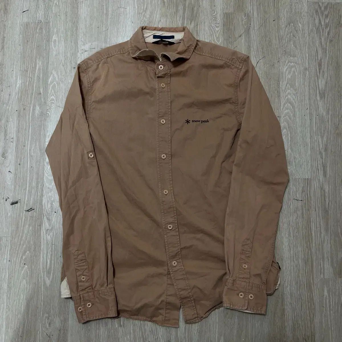 Snow Peak(スノーピーク) メンズ Classic ロゴ コットン シャツ L/100