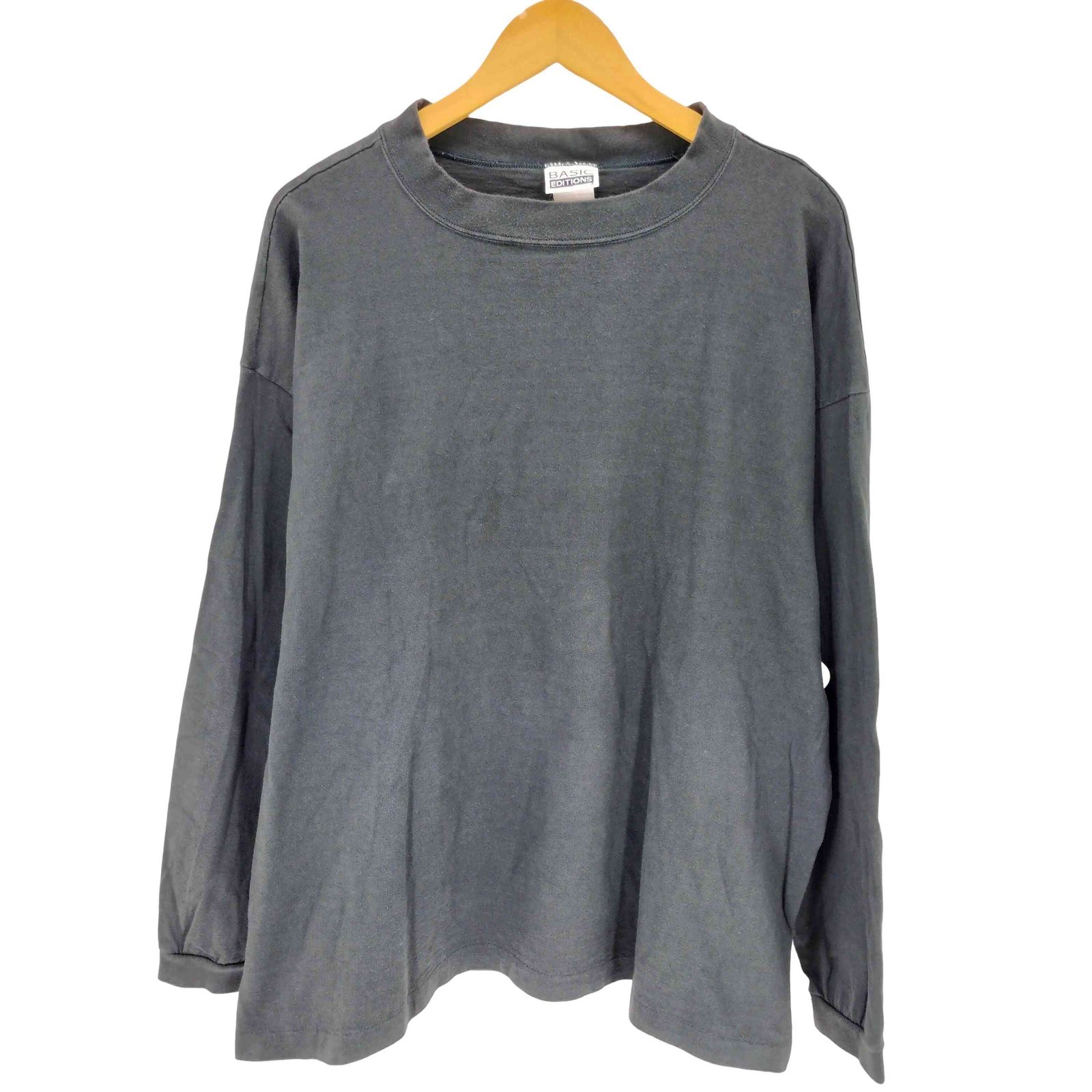 ベーシックエディションズ BASIC EDITIONS 90s USA製 クルーネックL/Sカットソー メンズ XL 4,465円