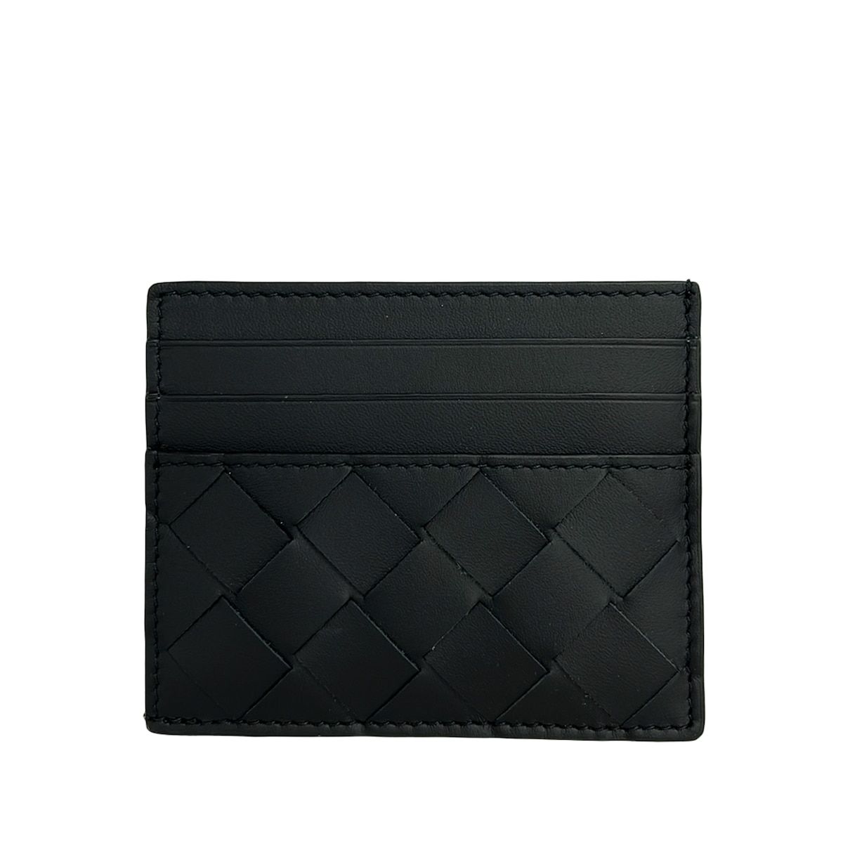 BOTTEGA VENETA(ボッテガヴェネタ) カードケース マキシイントレチャート 黒 レザー