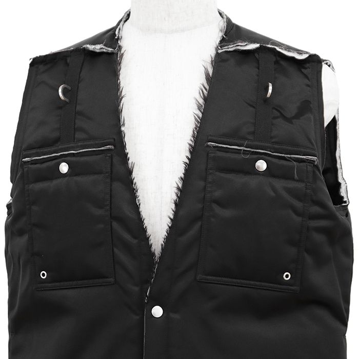 RickOwensリックオウエンスロングベスト Rick Owens - リックオウエンス レザーロングベストの通販 by haaa's