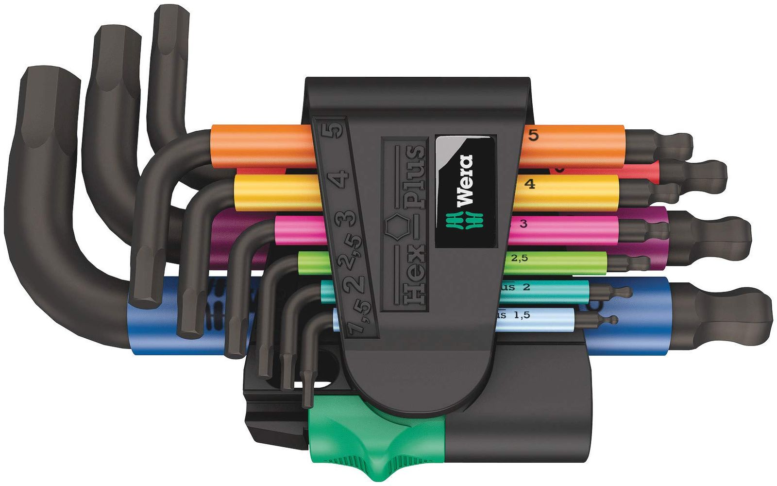Wera(ヴェラ) 05133164001 | 六角レンチセット Hex-Plus 950/9 950/9 マルチカラー 2 ミリサイズ ブラックレーザー仕上 9点セット 【日本正規輸入品】wb 46b02d79