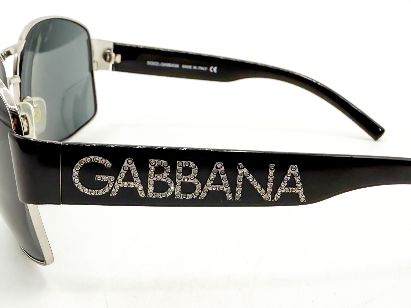 DOLCE&GABBANA DG2027-B ラインストーン サングラス ケース付 - メルカリ