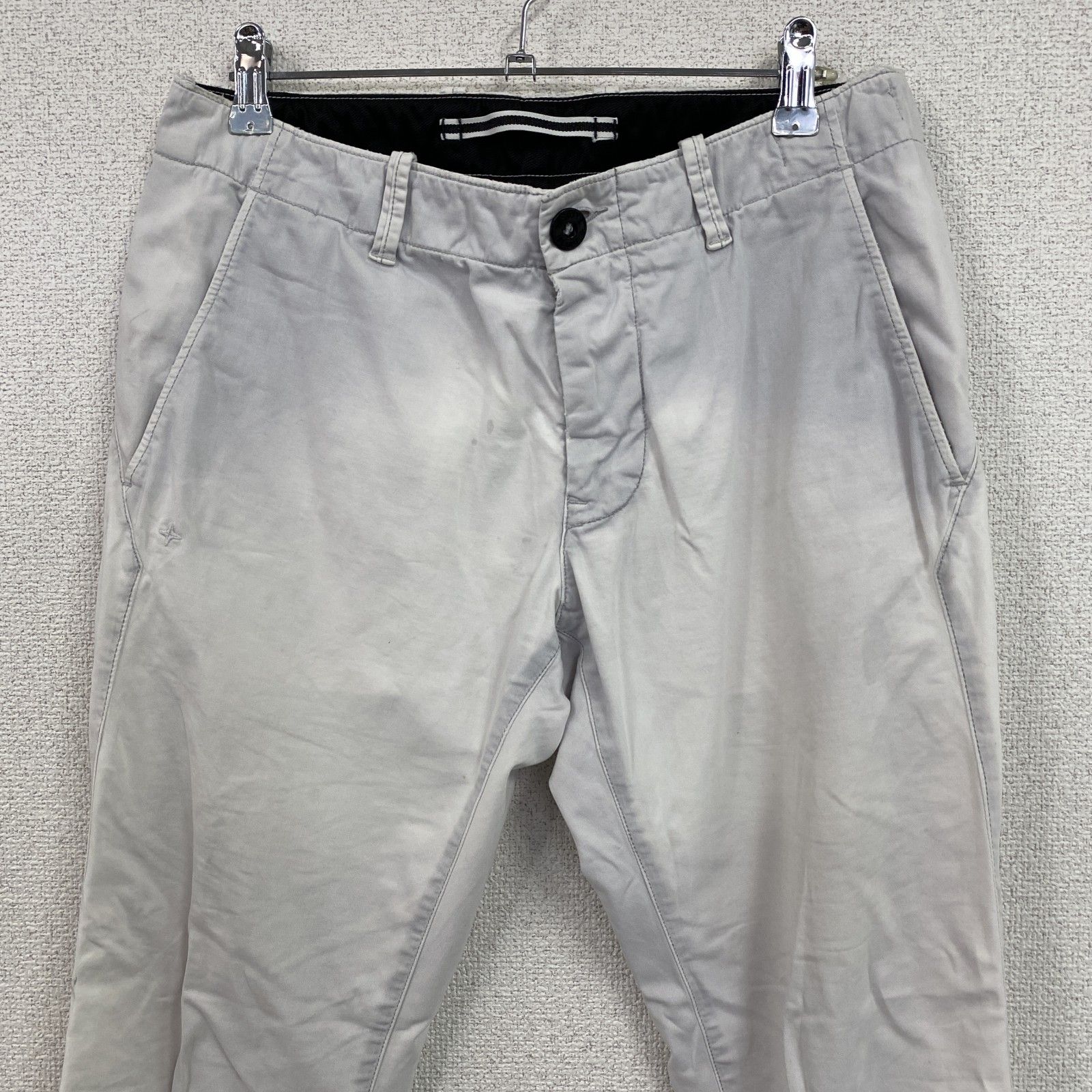STONE ISLAND ストーンアイランド スキニーパンツ ジップフライ 白 