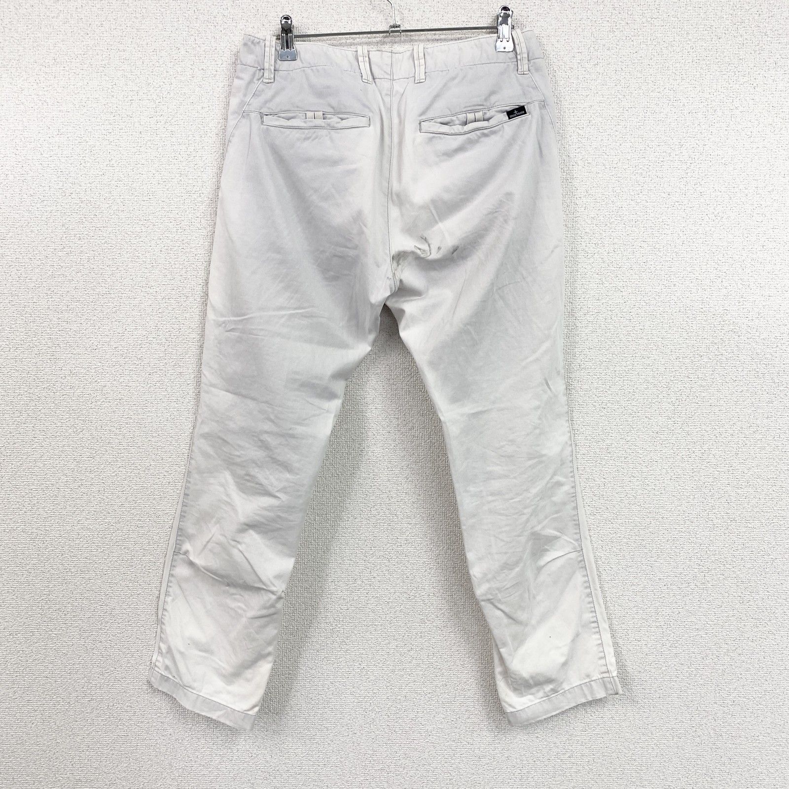 STONE ISLAND ストーンアイランド スキニーパンツ ジップフライ 白 