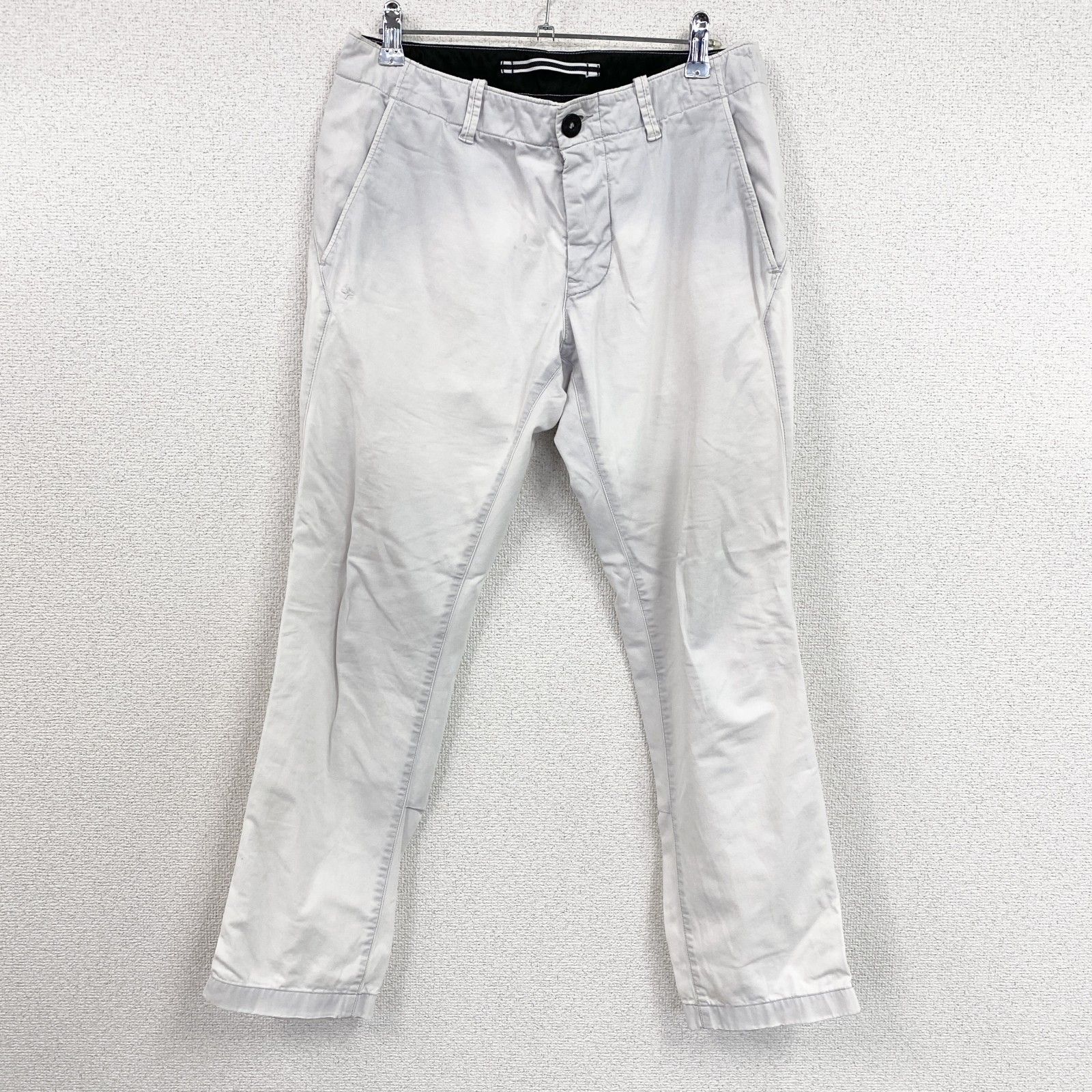 STONE ISLAND ストーンアイランド スキニーパンツ ジップフライ 白