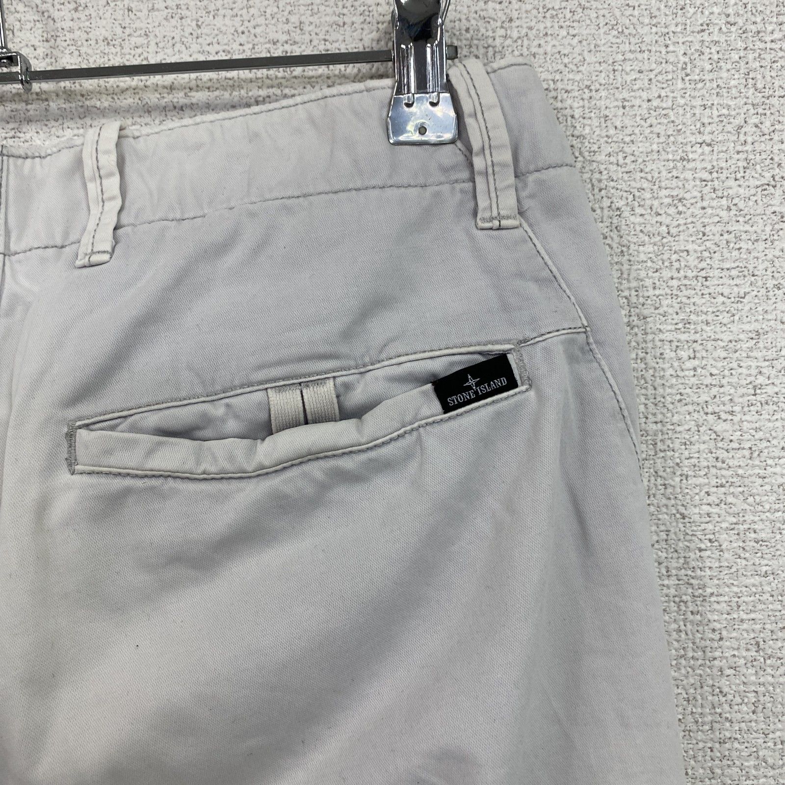 STONE ISLAND ストーンアイランド スキニーパンツ ジップフライ 白 