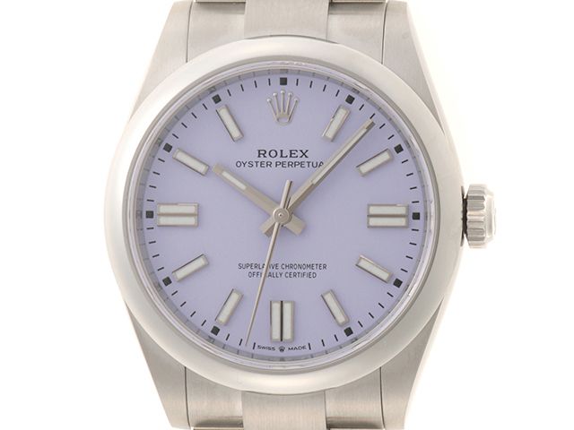 ROLEX ロレックス ウォッチ オイスター パーペチュアル 41 時計 134300 腕時計 ステンレススチール ラベンダー メンズ【中古】