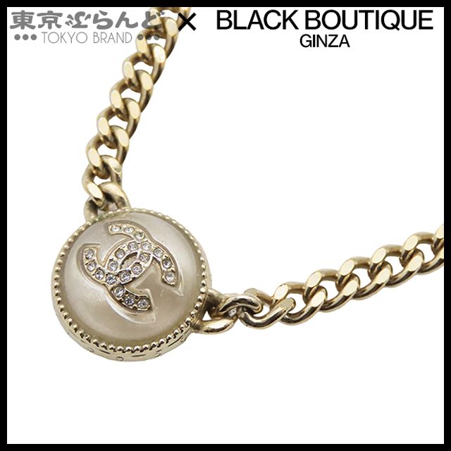 101821617 シャネル CHANEL ネックレス ゴールド メタル ラインストーン 樹脂系 ココマーク GP A22C レディース