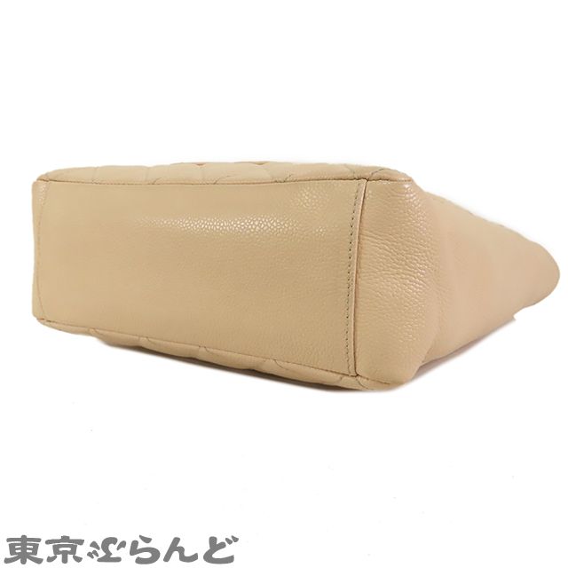 シャネル CHANEL PSTトート A20994 ベージュ ゴールド金具 キャビア