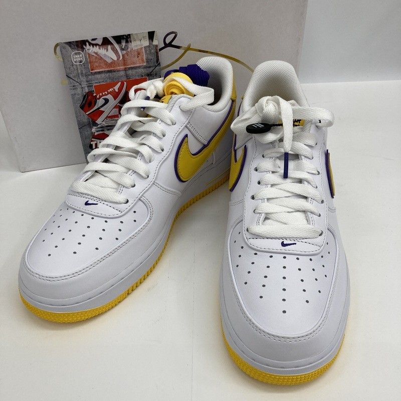 NIKE × Kobe Bryant Air Force 1 Low Retro QS FZ1151-100 スニーカー ローカット シューズ ストリート 28cm メンズ ホワイト イエロー 靴 ★SS80