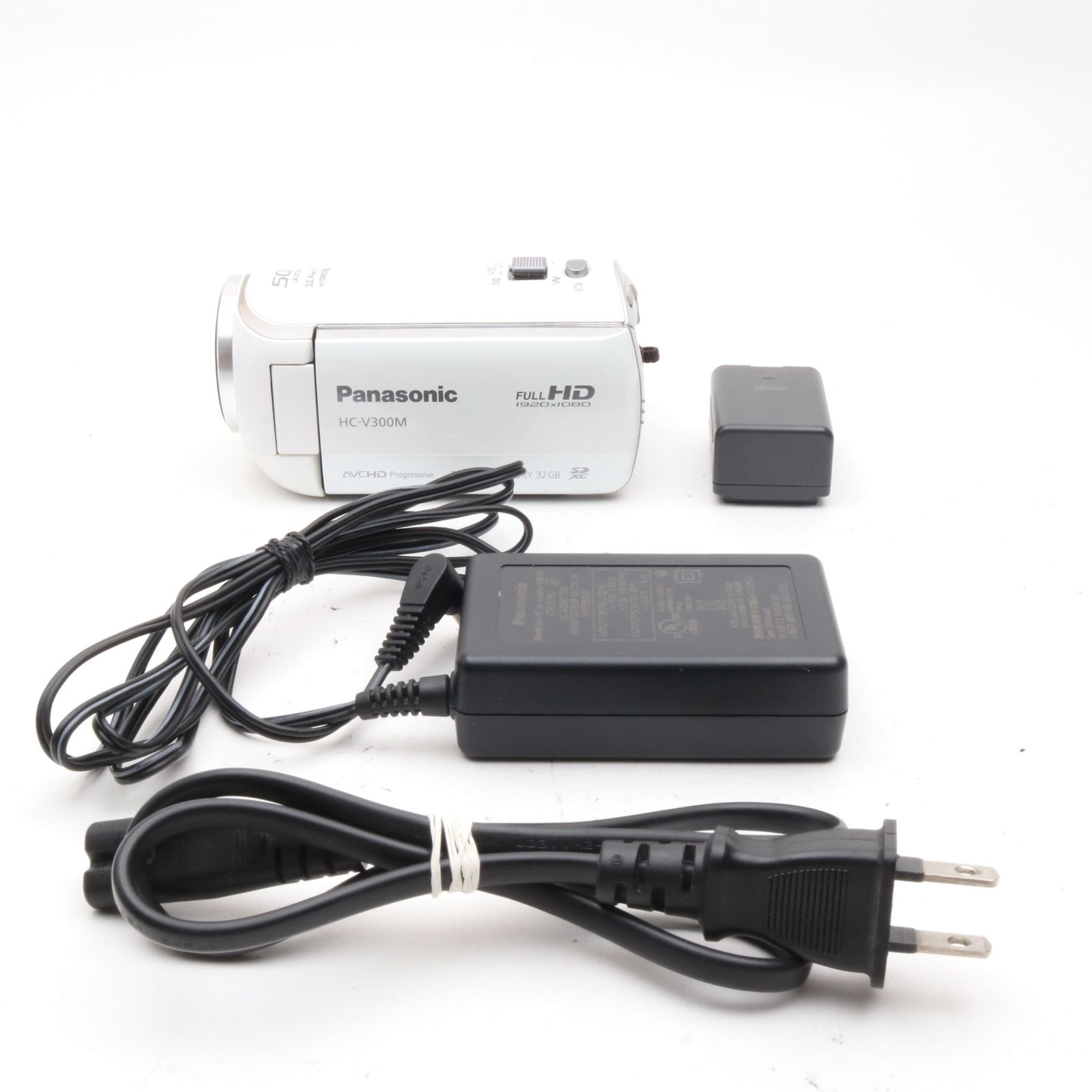 Panasonic HC-V300M パールホワイト ビデオカメラ