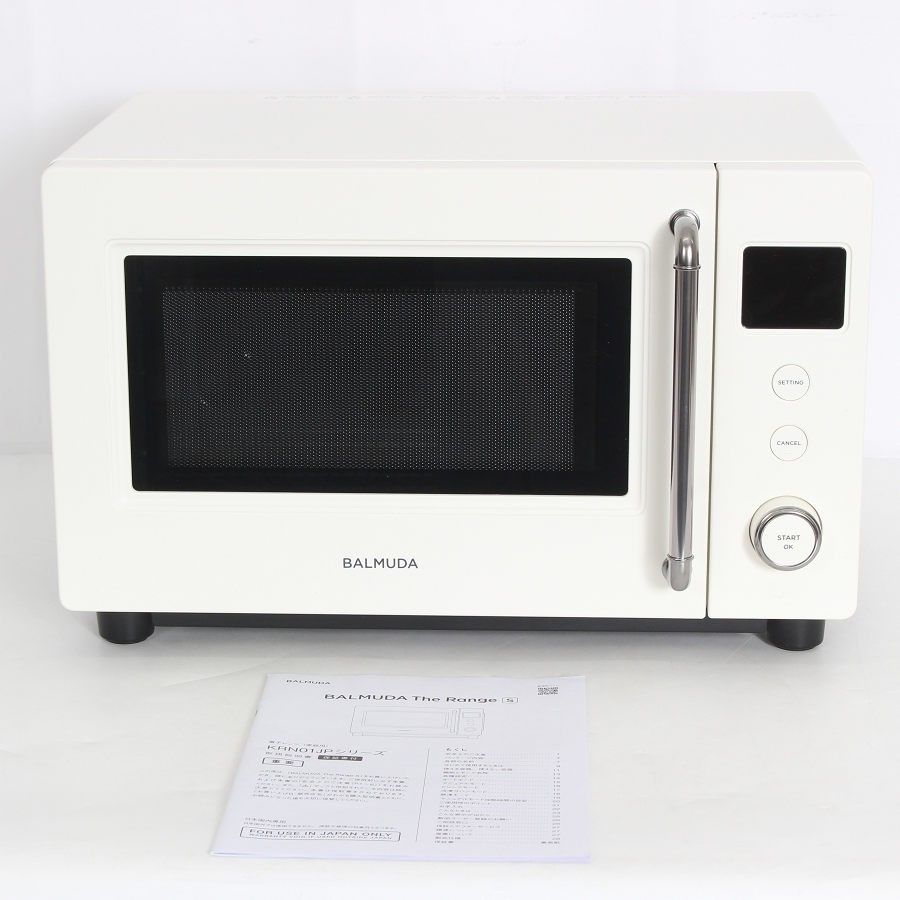 【美品】BALMUDA The Range S KRN01JP-WH ホワイト 単機能レンジ 電子レンジ バルミューダ ザ・レンジ 本体