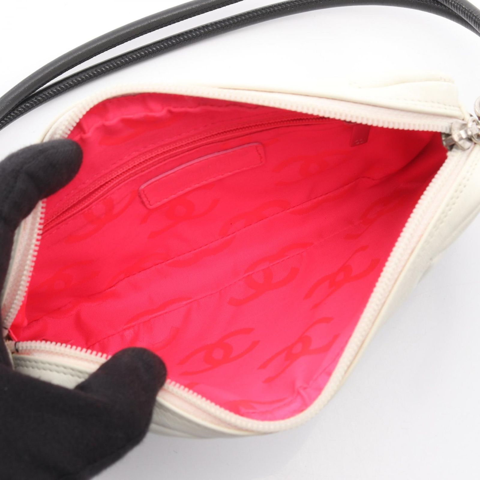 シャネル CHANEL ハンドバッグ カンボンライン A25175 ホワイト 