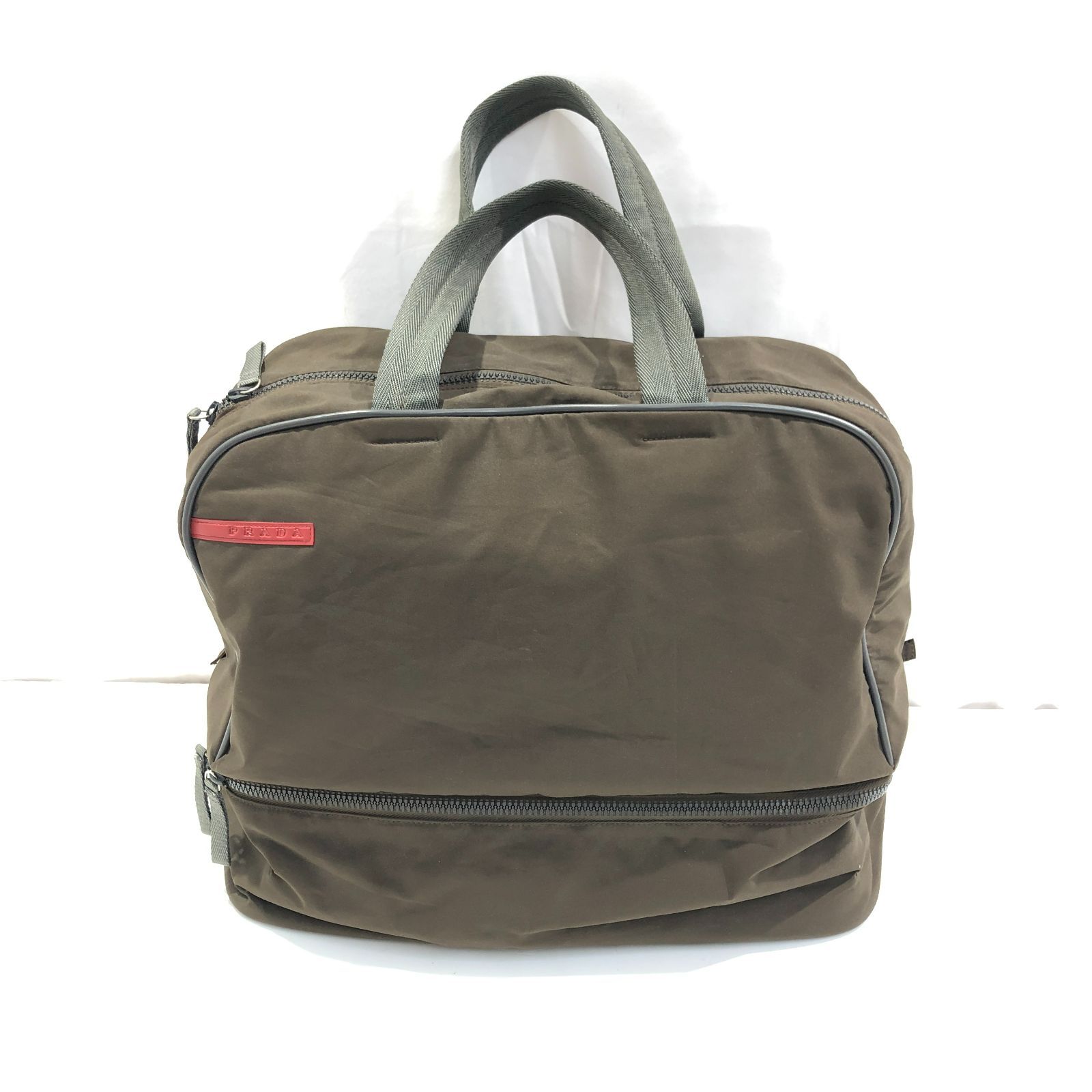 [七重浜85-1-080511nh] PRADA プラダ スポーツボストンバッグ[中古] [メンズ]
