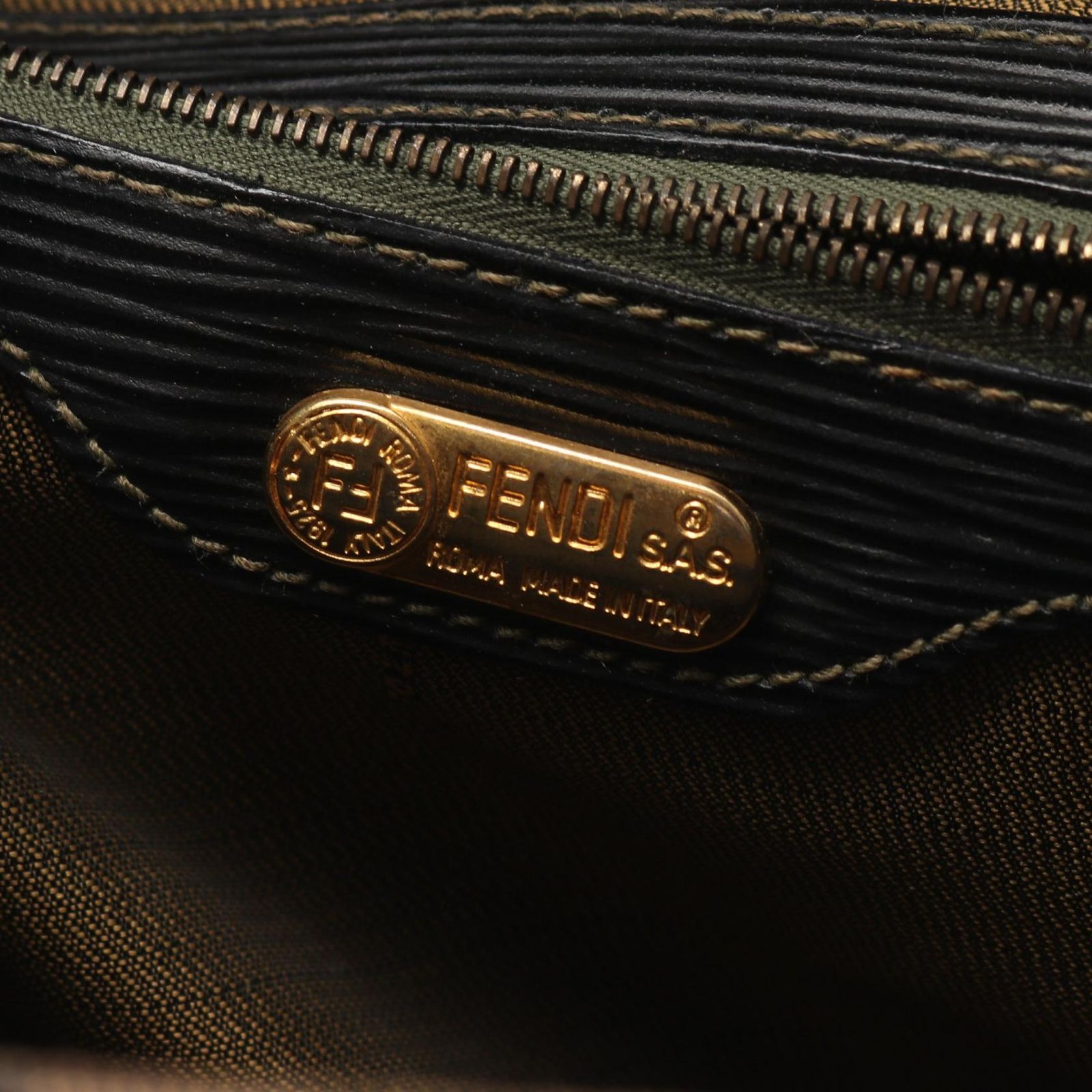 フェンディ FENDI ハンドバッグ ズッカ ブラウン/ダークブラウン