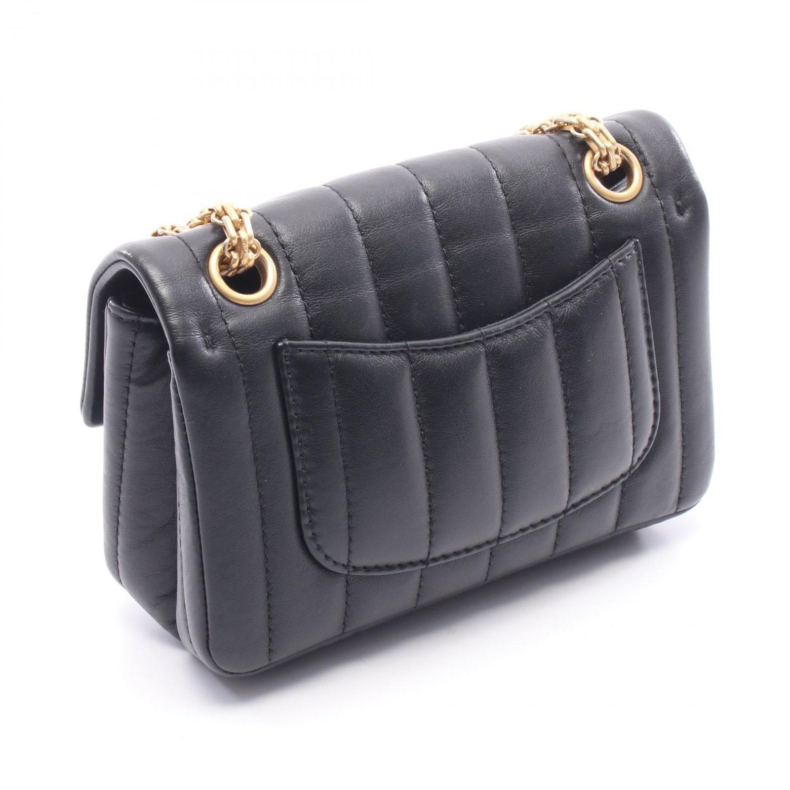 シャネル CHANEL ショルダーバッグ 2.55 ブラック ラムスキン（羊革 