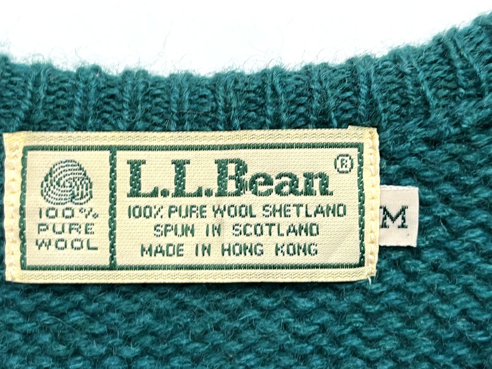 90s ヴィンテージ L.L.Bean｜エルエルビーン ウール クルーネック 