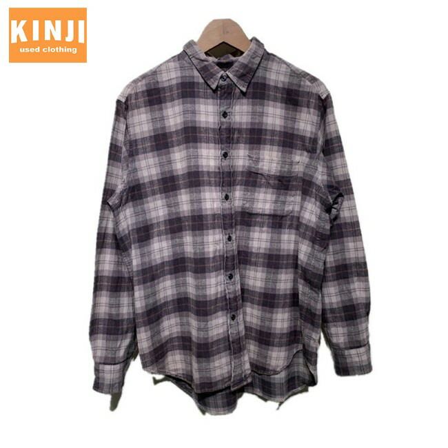 【中古】　PENDLETON × URBAN RESEARCH DOORS　ネルシャツ　フランネル　長袖　コットン　レギュラーカラー　チェック　古着　/1585