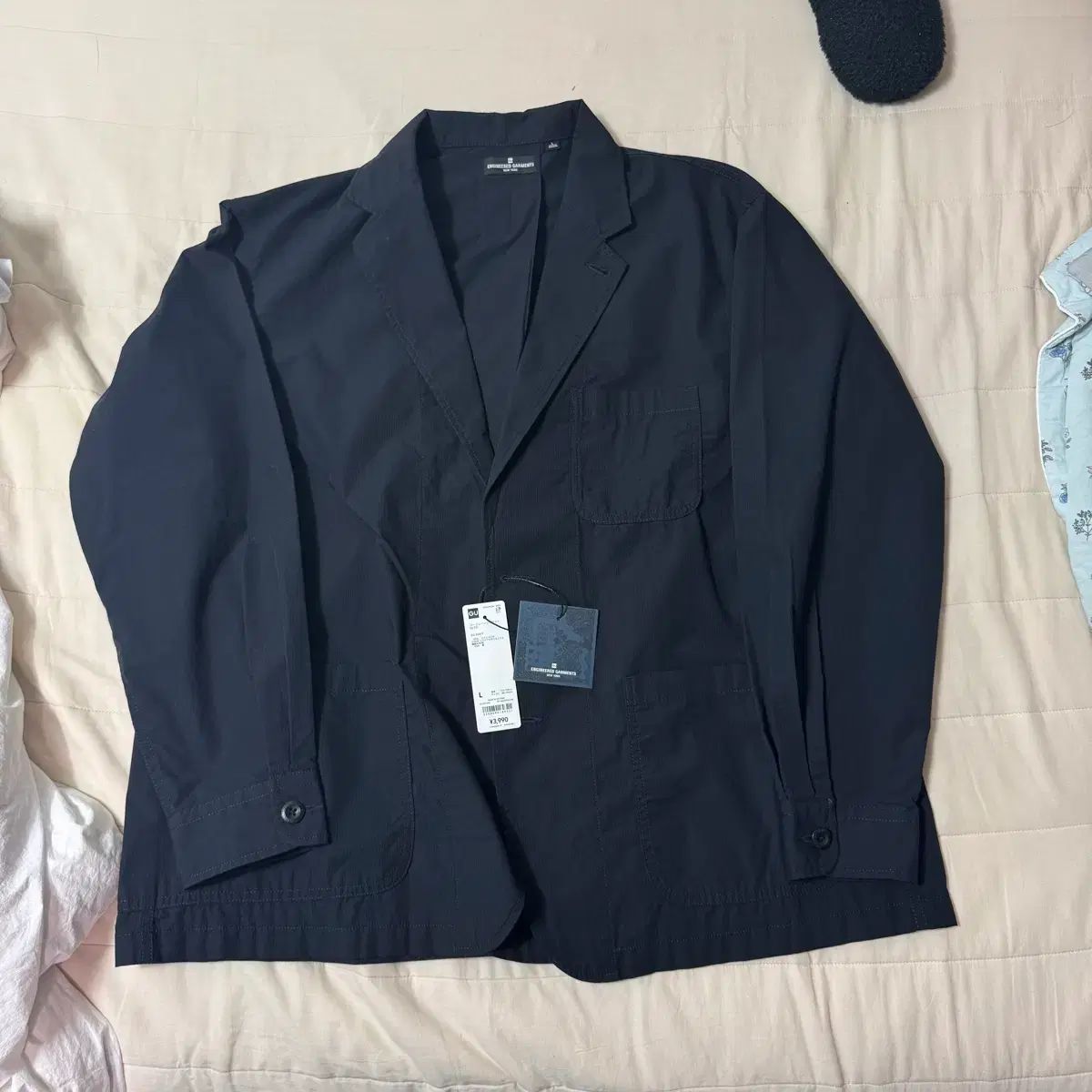GU x Engineered Garments エンジニアードガーメンツ コードレイン ジャケット ネイビー L