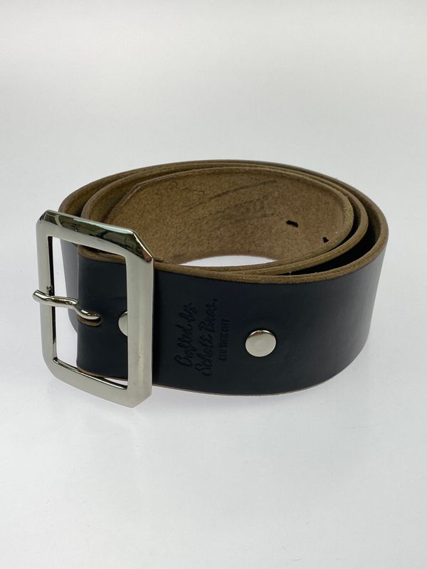 【中古品】 SCHOTT ショット レザーベルト 革 ライダース ベルト 【205-260512-em-17-min】