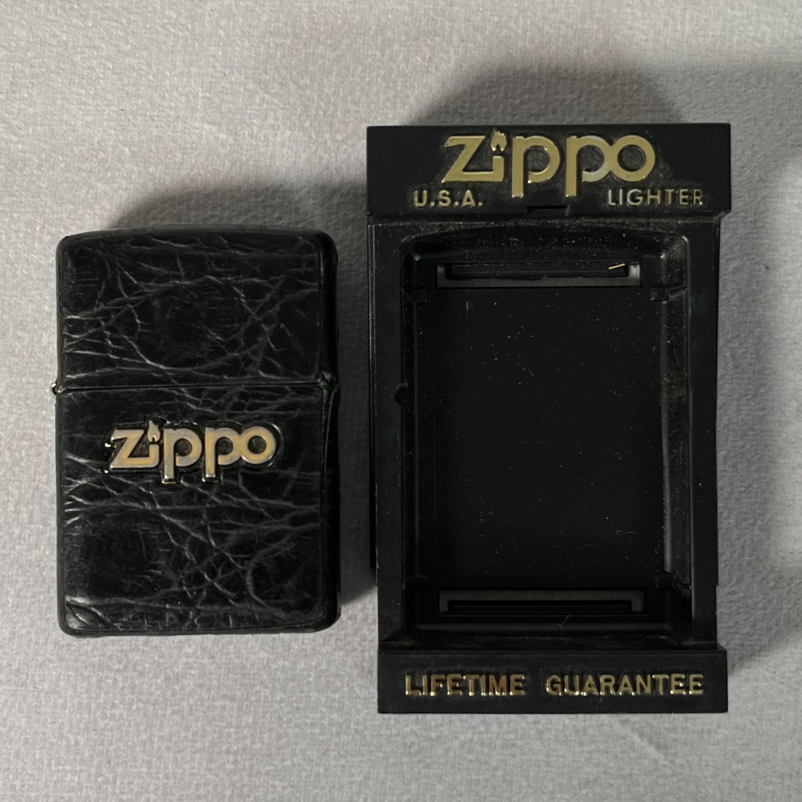 管2604-314】ZIPPO ジッポー オイルライター クロコダイル ワニ革 