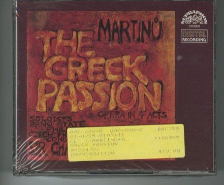 【CD】Greek Passion-Complete Opera