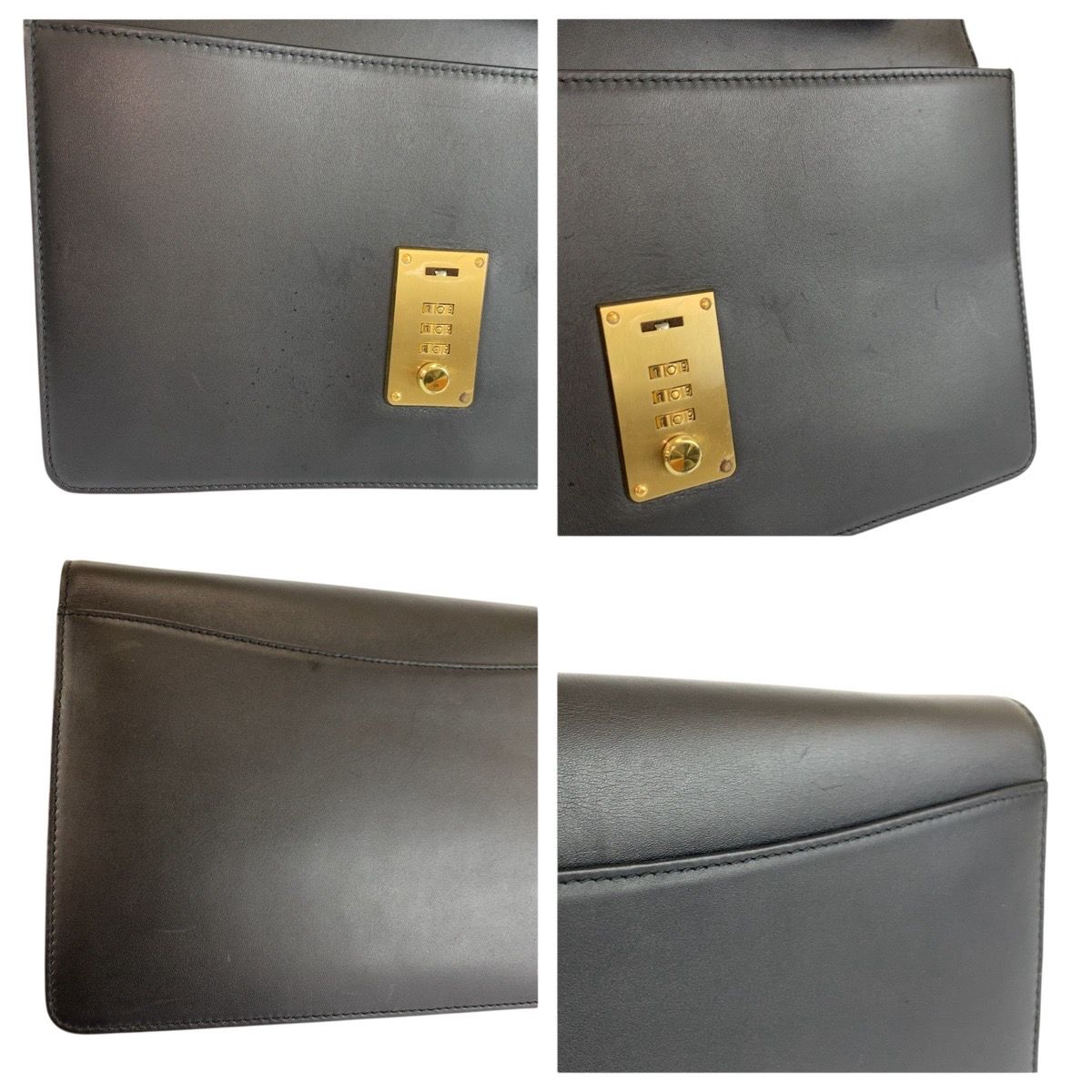 美品✨ダンヒル ダレスバッグ オールレザー ブラック ゴールド金具 ロゴ金具 Dunhill - ダンヒル ボストンバッグ 本革レザー ゴールドロゴ金具
