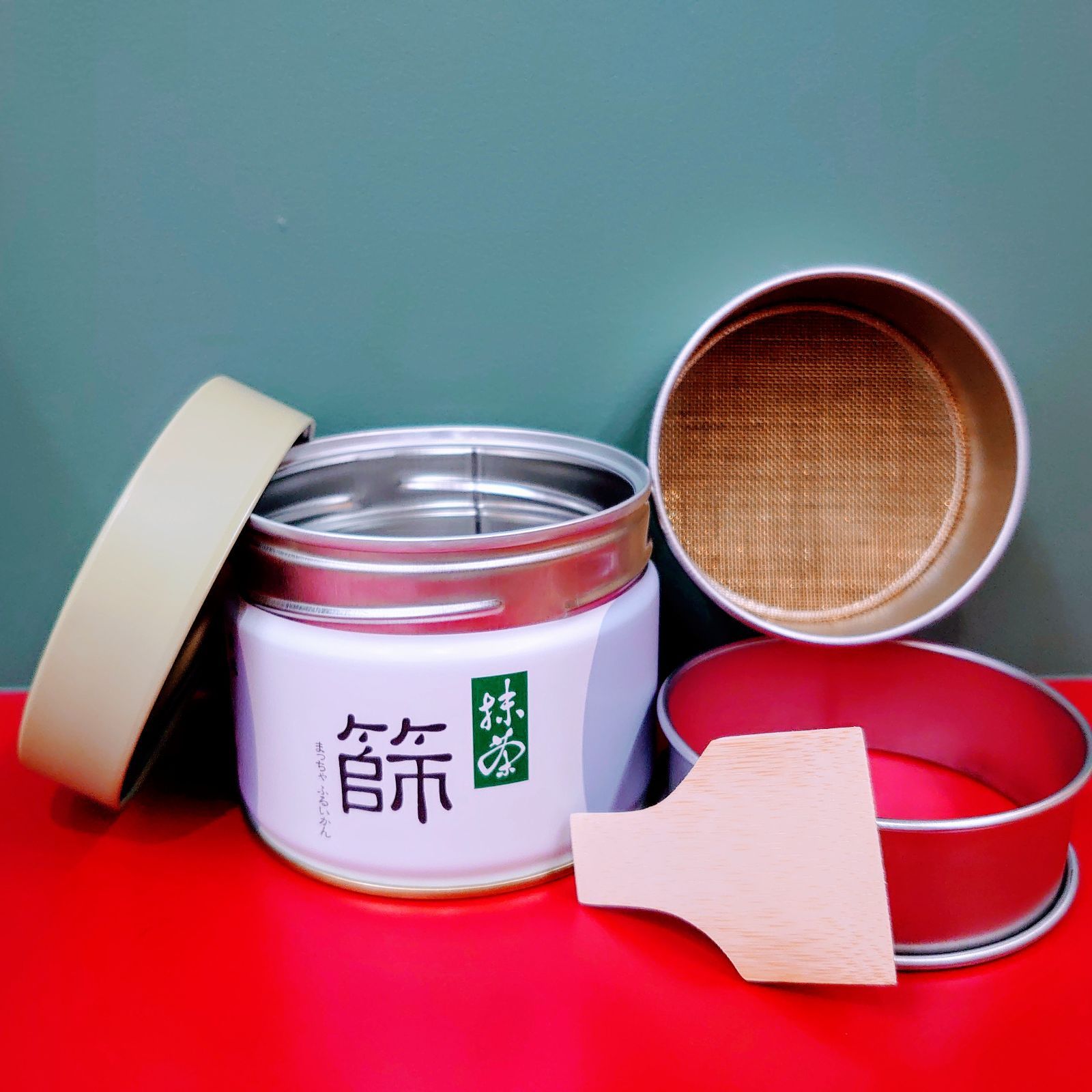抹茶　丸久小山園　各種 丸久小山園 抹茶篩缶セット - メルカリ