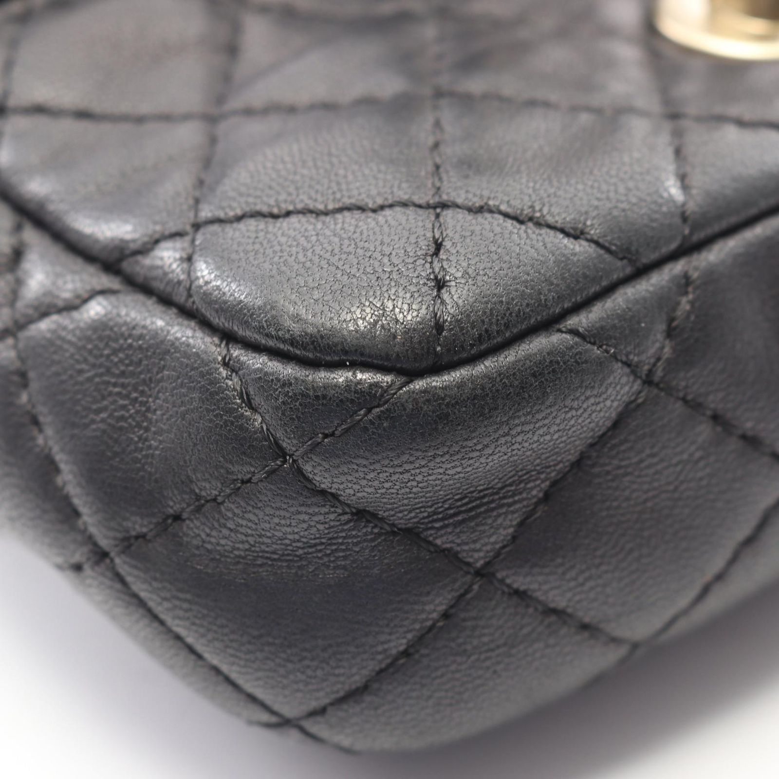 シャネル CHANEL ショルダーバッグ マトラッセ ミニ ブラック
