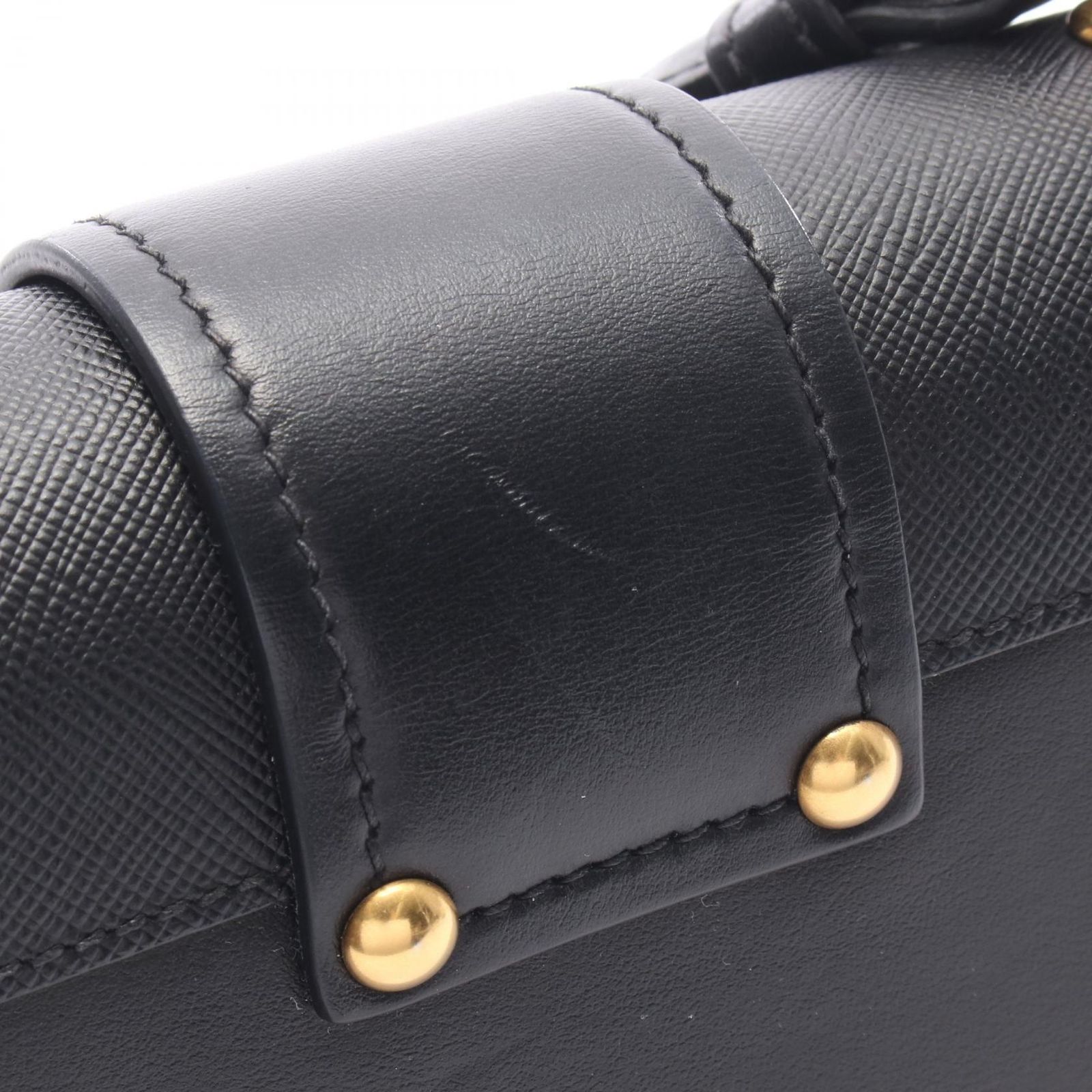 プラダ PRADA ショルダーバッグ カイエ 1BD045 ブラック レザー 