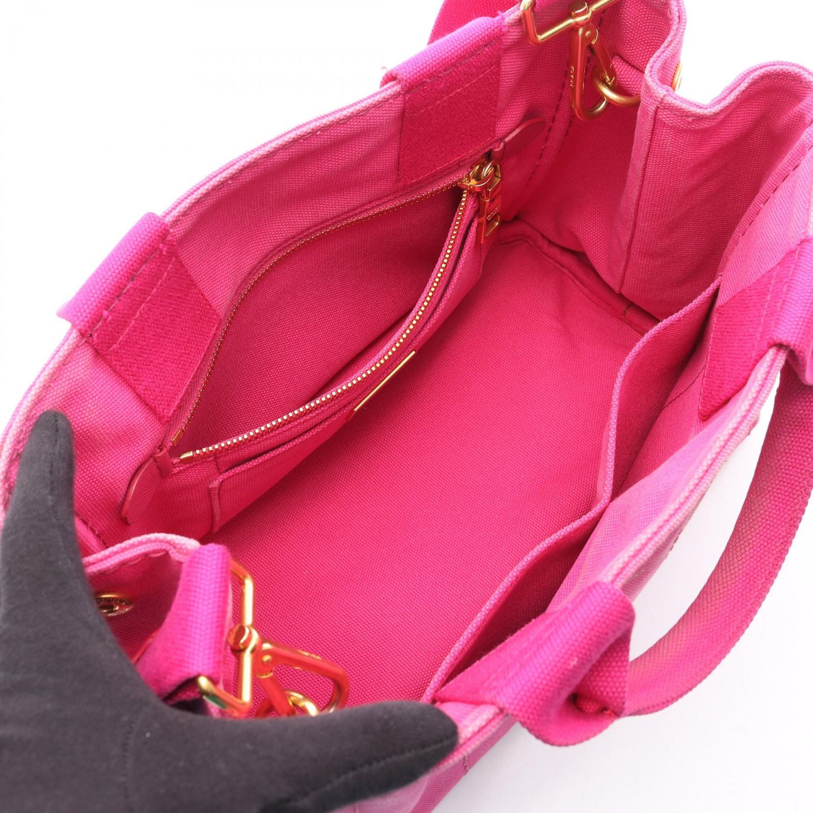 プラダ PRADA トートバッグ CANAPA カナパ フューシャピンク 