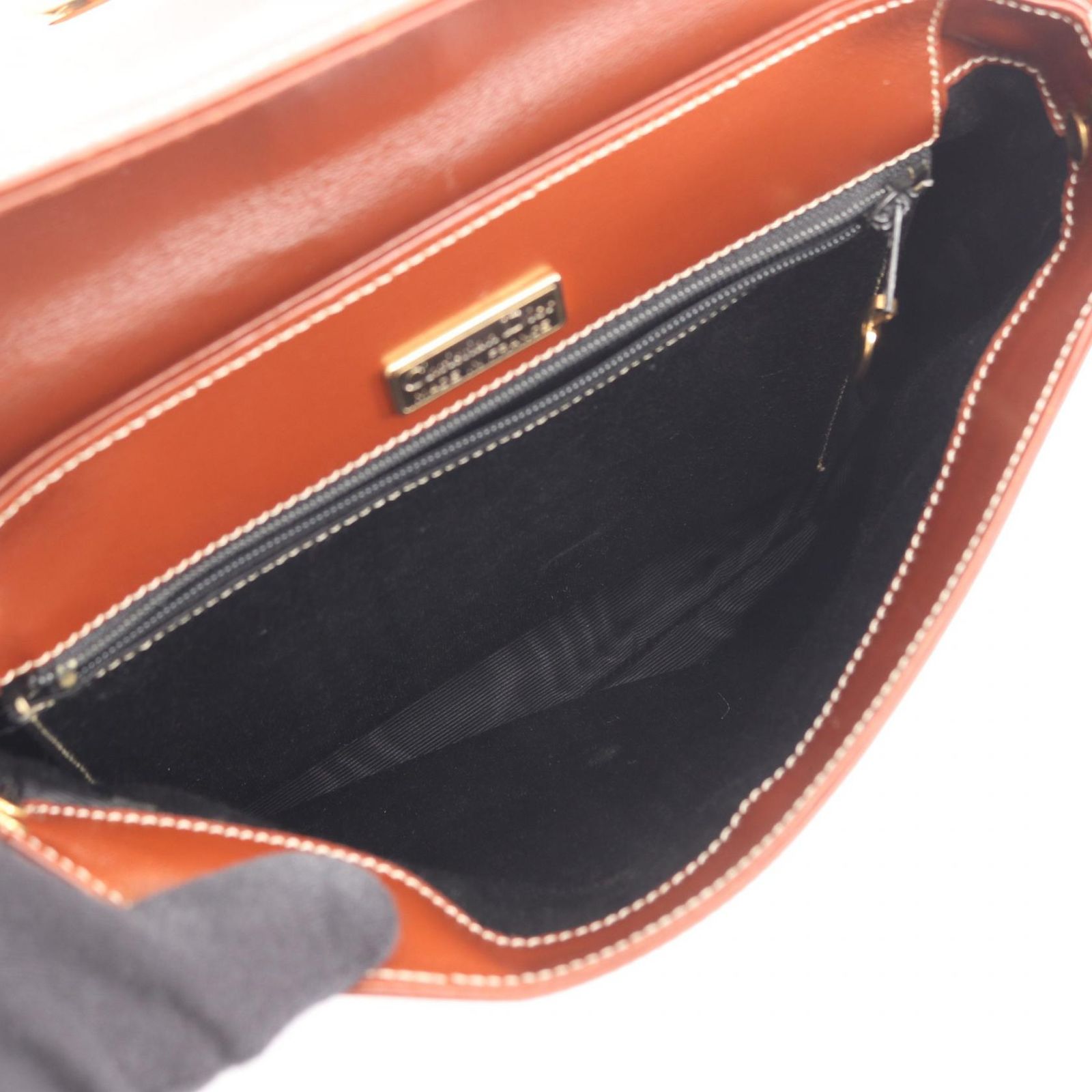 ディオール Dior ショルダーバッグ ブラウン レザー ショルダーバッグ