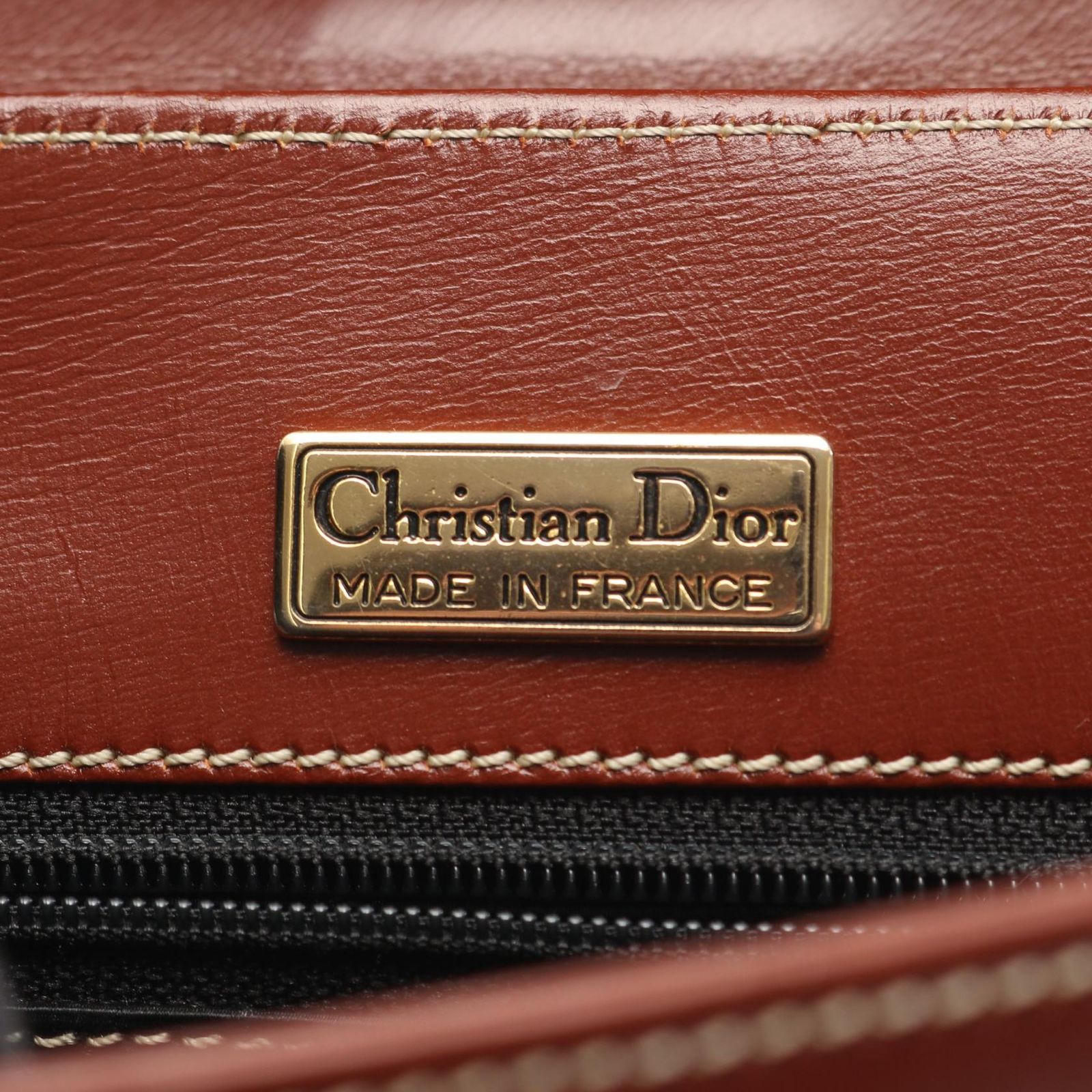 ディオール Dior ショルダーバッグ ブラウン レザー ショルダーバッグ