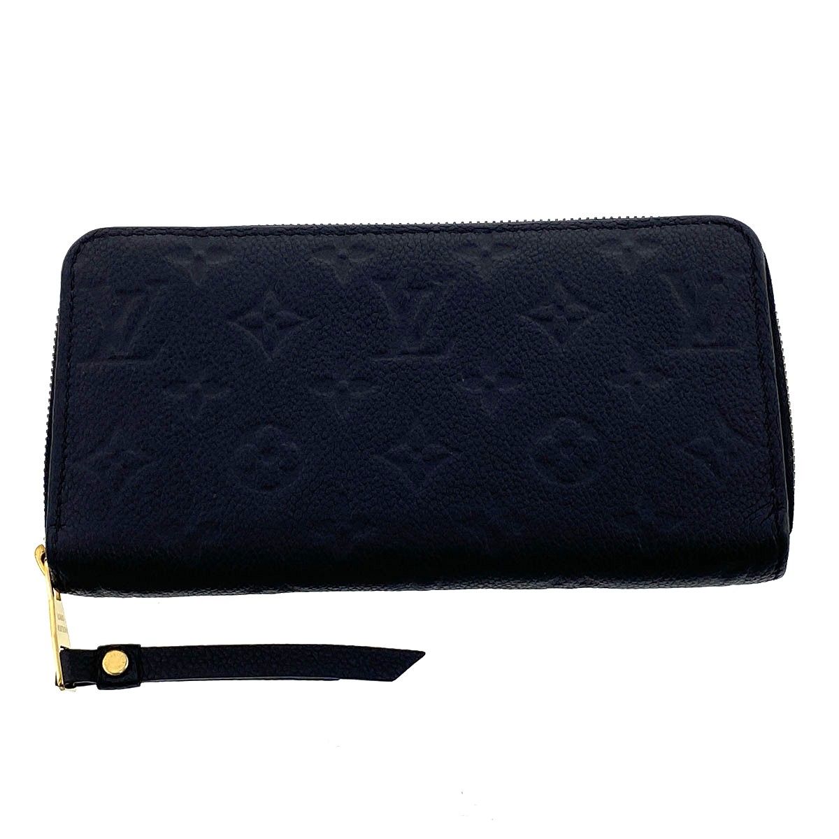 LOUIS VUITTON ルイ・ヴィトン ジッピー ウォレット 長財布 M61864 レディース モノグラムアンプラント ブラック 中古