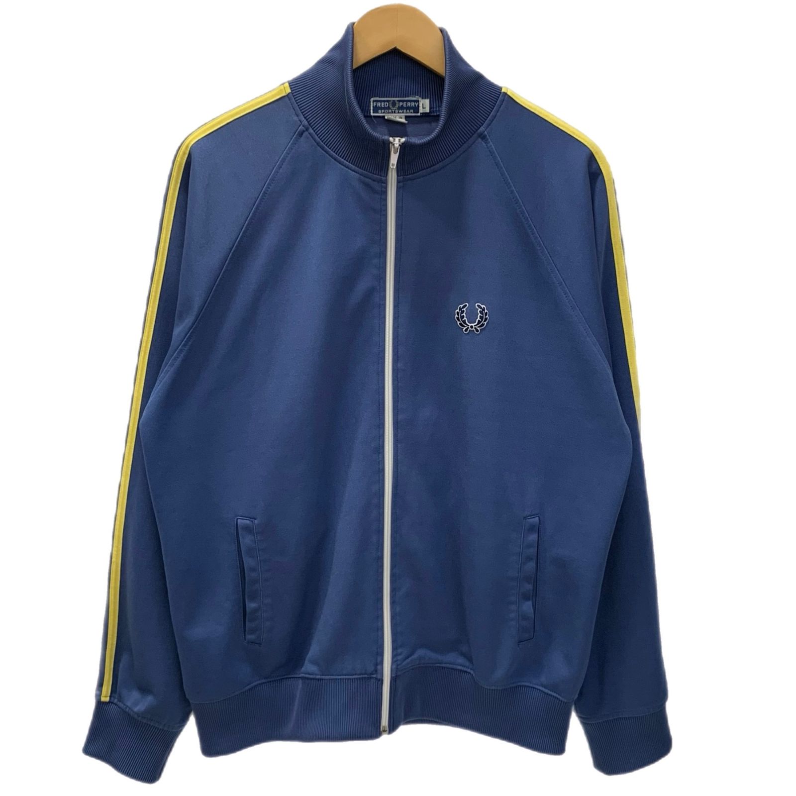 フレッド ペリー FRED PERRY トラックジャケット ジャージ ブルー Lサイズ 201MT-5923