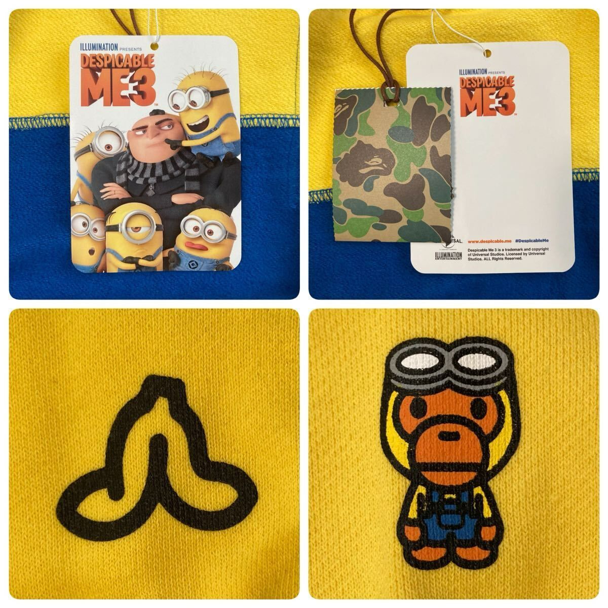 ☆新品☆ MINIONS マイロ フルジップ パーカー Sサイズ a bathing ape 