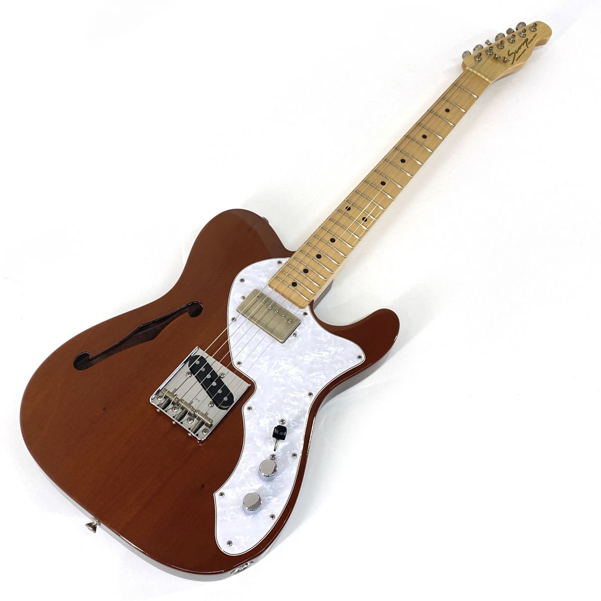 Scoop Creation Works スクープ TL-Thinline ナチュラル シンライン テレキャスター エレキギター ※中古