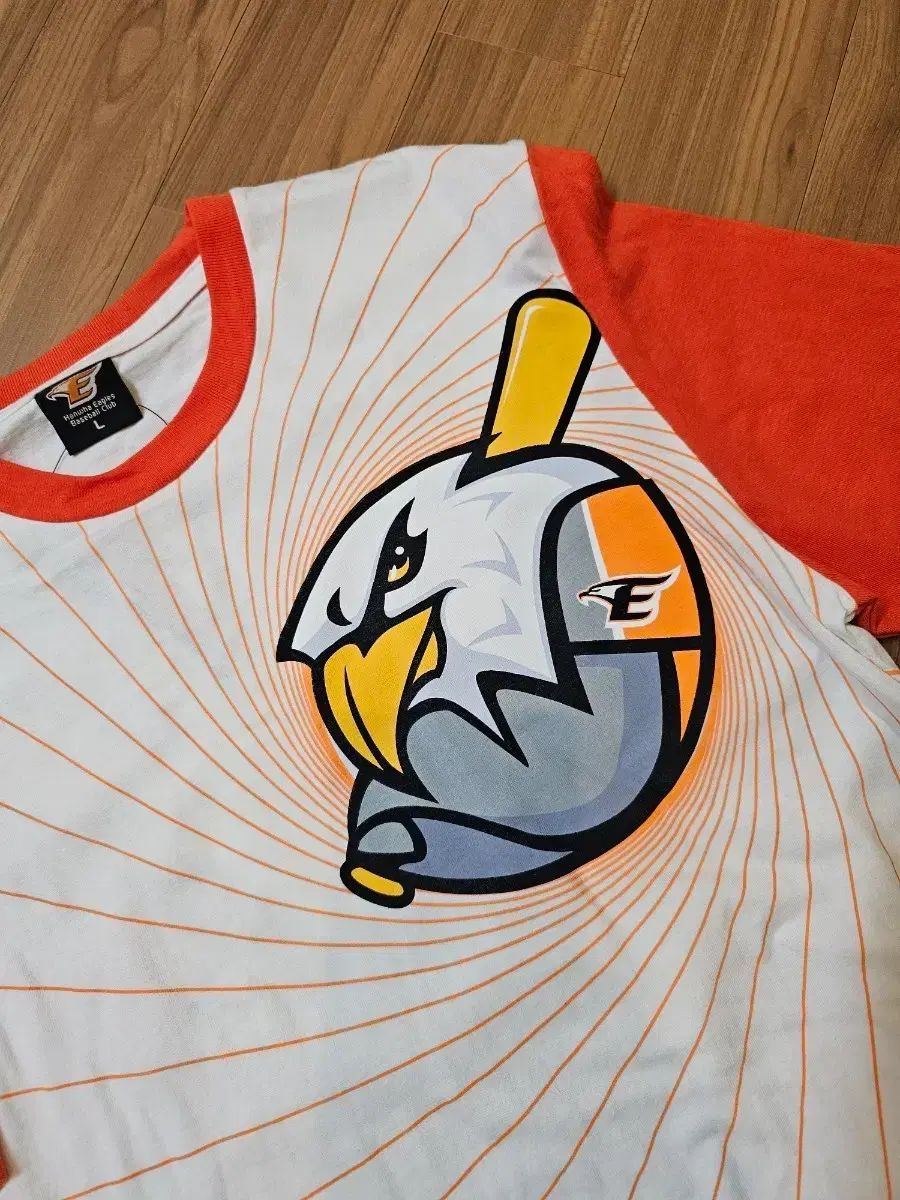 Hanwhae Eagles(ハンファ・イーグルス) オールドキャラクター 応援 半袖 Tシャツ L