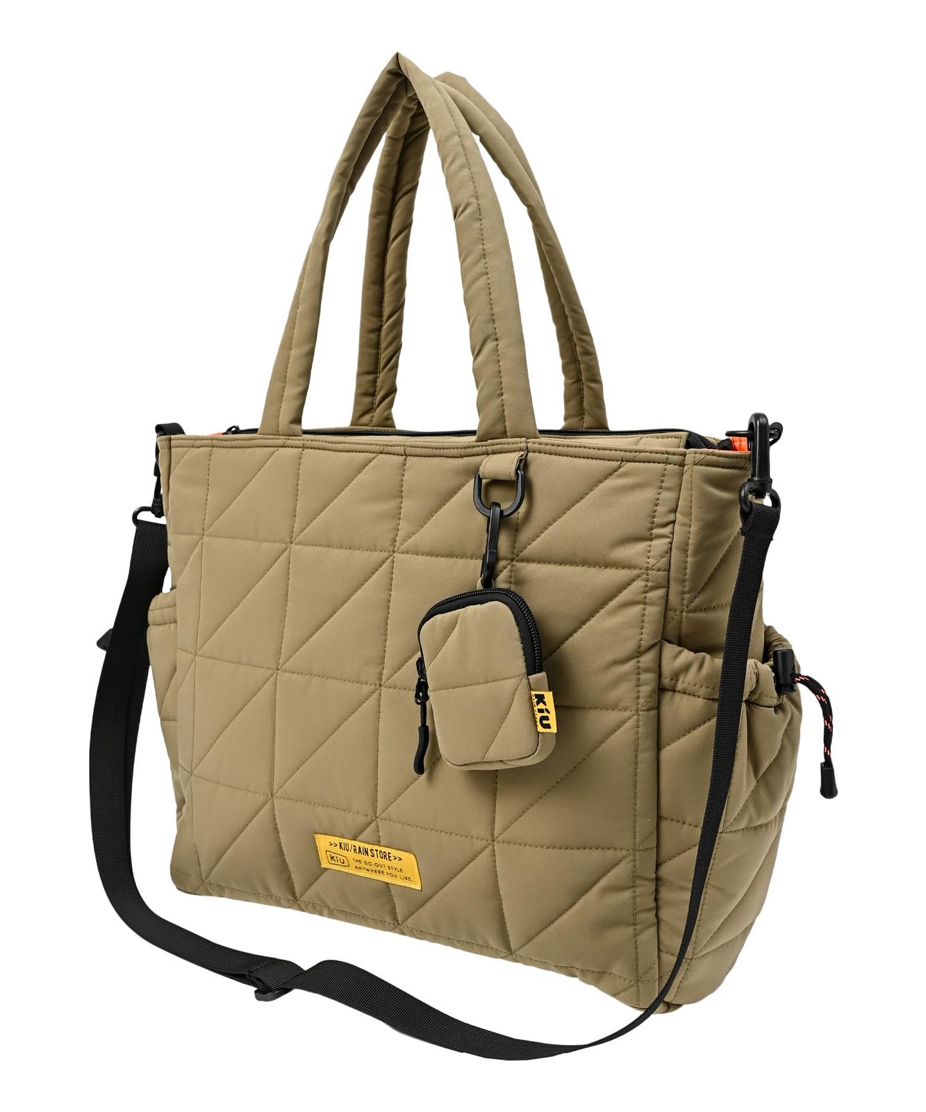KiU キウ スクエアパデッドマルチパーパストートバッグ SQUARE PADDED MULTI-PURPOSE TOTE BAG 防水 撥水 キルティング マザーズバッグ 大容量 ショルダー ポケット おしゃれ かわいい カジュアル アウト 88cd243e