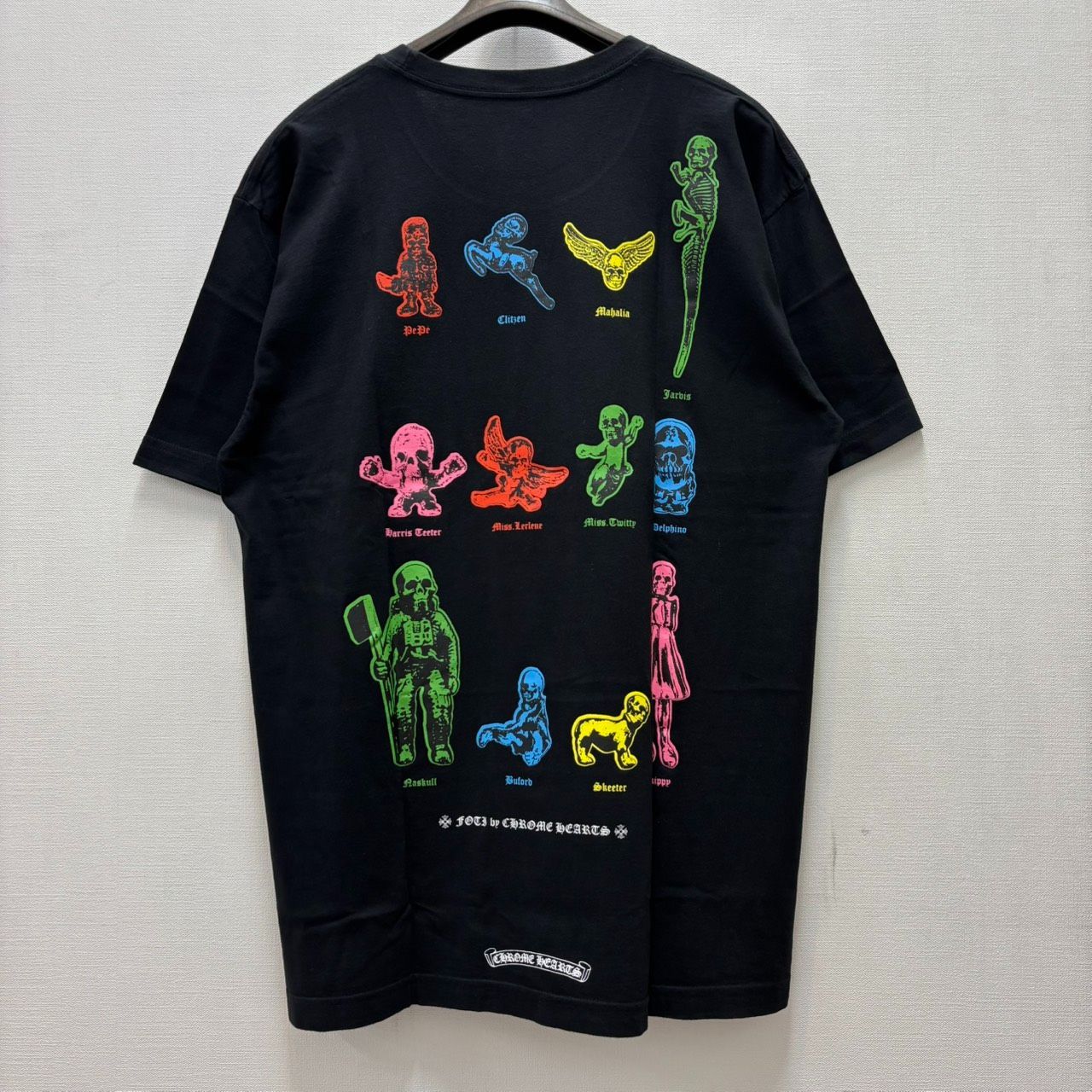 CHROME HEARTS クロムハーツ FOTI フォッティ コラボ 半袖Tシャツ 黒 ブラック XLサイズ 極美品 2527