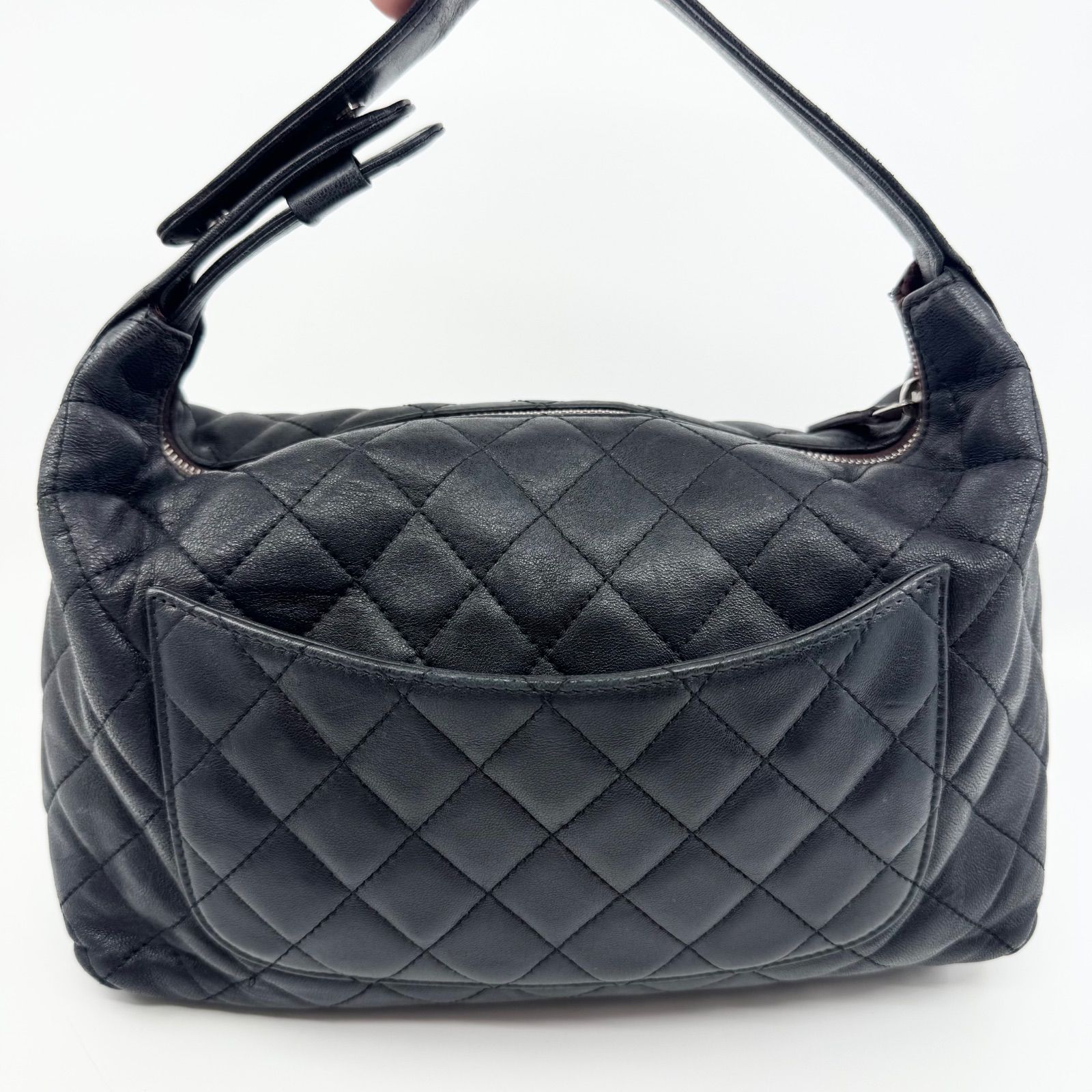 美品】CHANEL シャネル ハンドバッグ マトラッセ ホーボー ラムスキン 