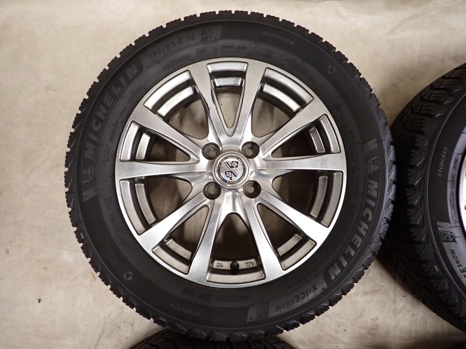 冬 4本SET 会社宛 送料無料 185/65R15×5.5J 92T ミシュラン X-ICE SNOW 